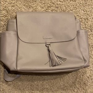 Skip Hop leather-like diaper back pack